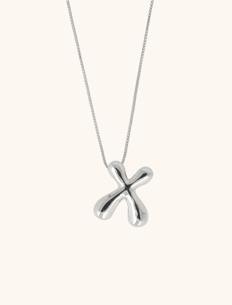 Zilveren Cartoon Initiaal Ketting - Verstelbaarlott-theme.productDescriptionPage.SEO.byTheBrand