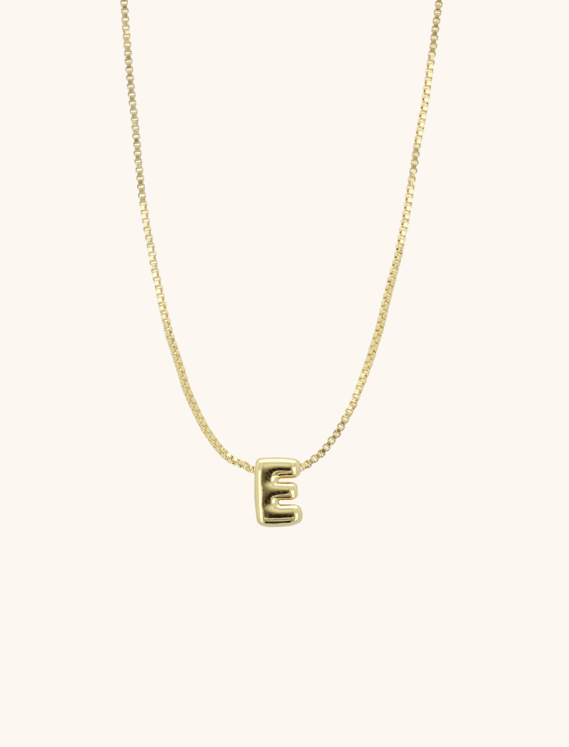 Gold Necklace Mini Initial