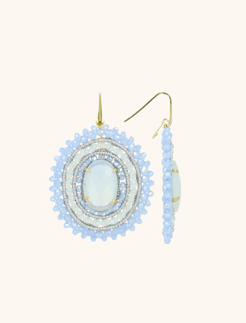 Shiny Frosty Blauwe Oorbellen Jamie Filled Oval 3 Ringen Met Steen Llott-theme.productDescriptionPage.SEO.byTheBrand