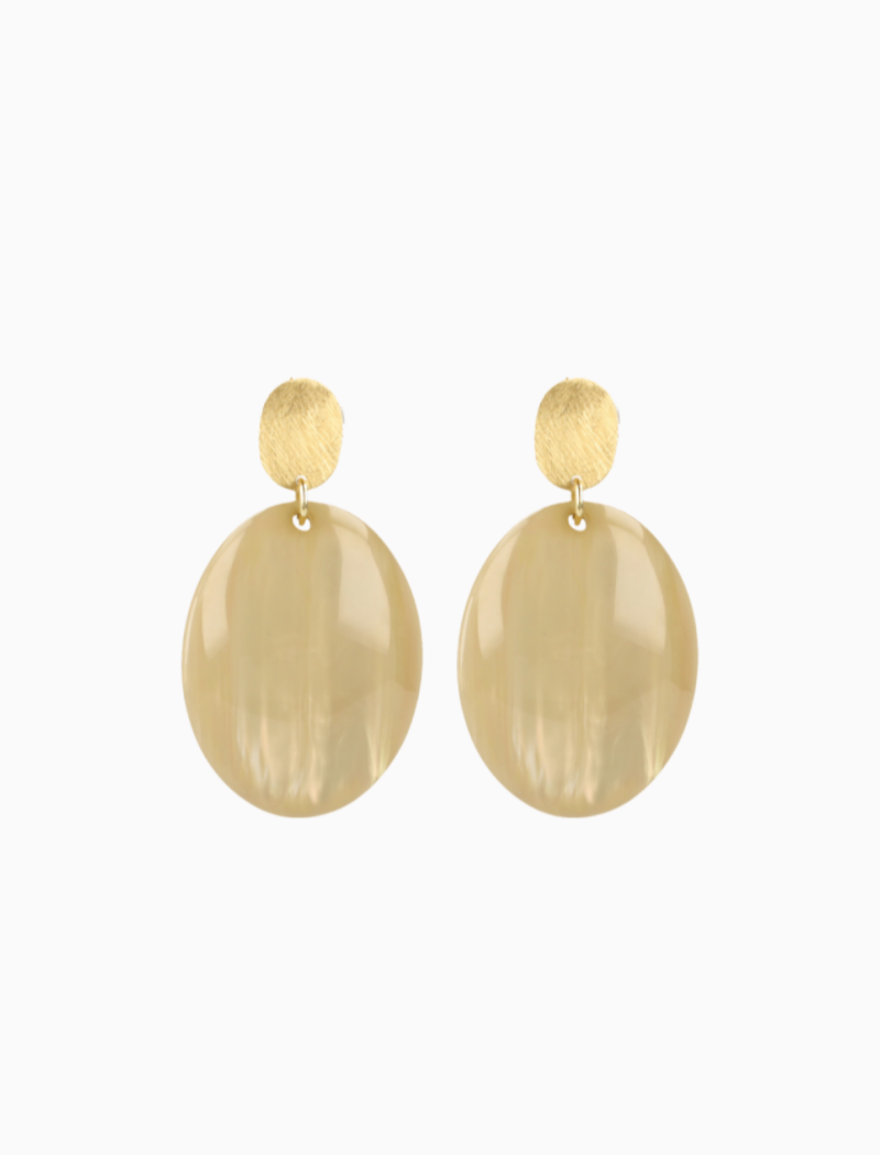 Sand Oorbellen Sirius Ovaal