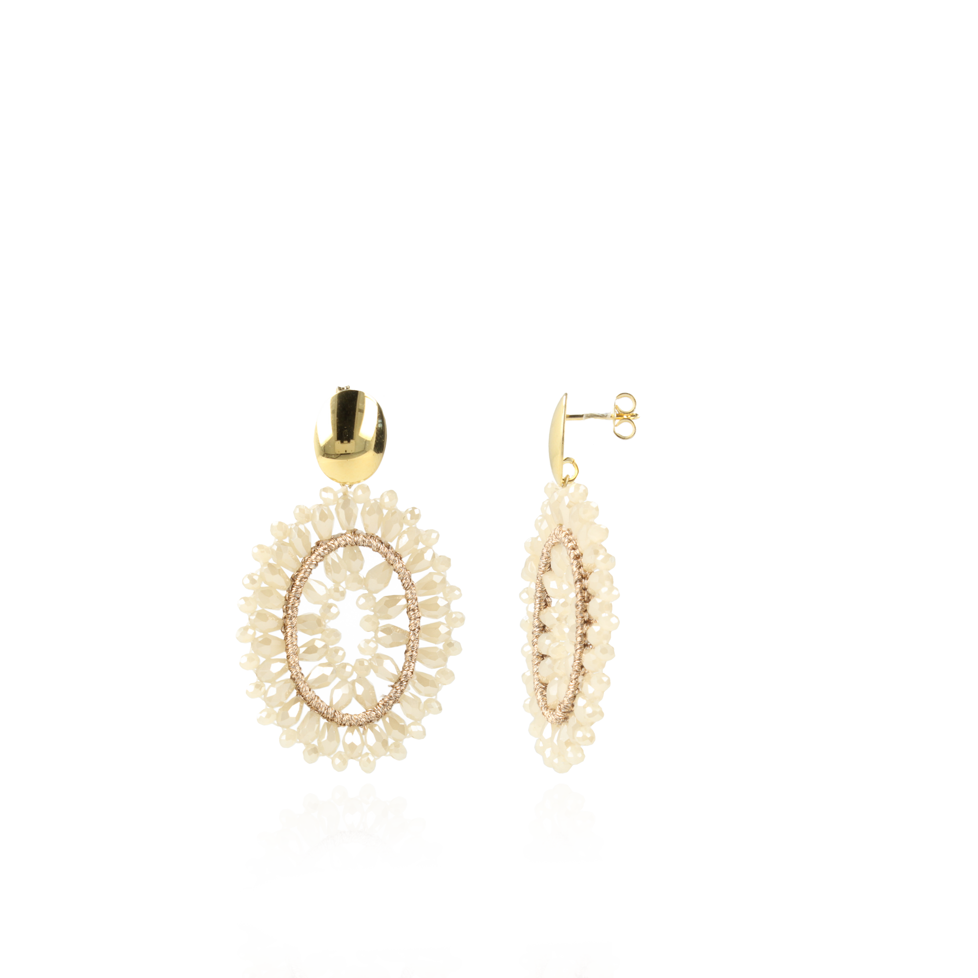 Beige Oorbellen Ovaal Noa Slott-theme.productDescriptionPage.SEO.byTheBrand