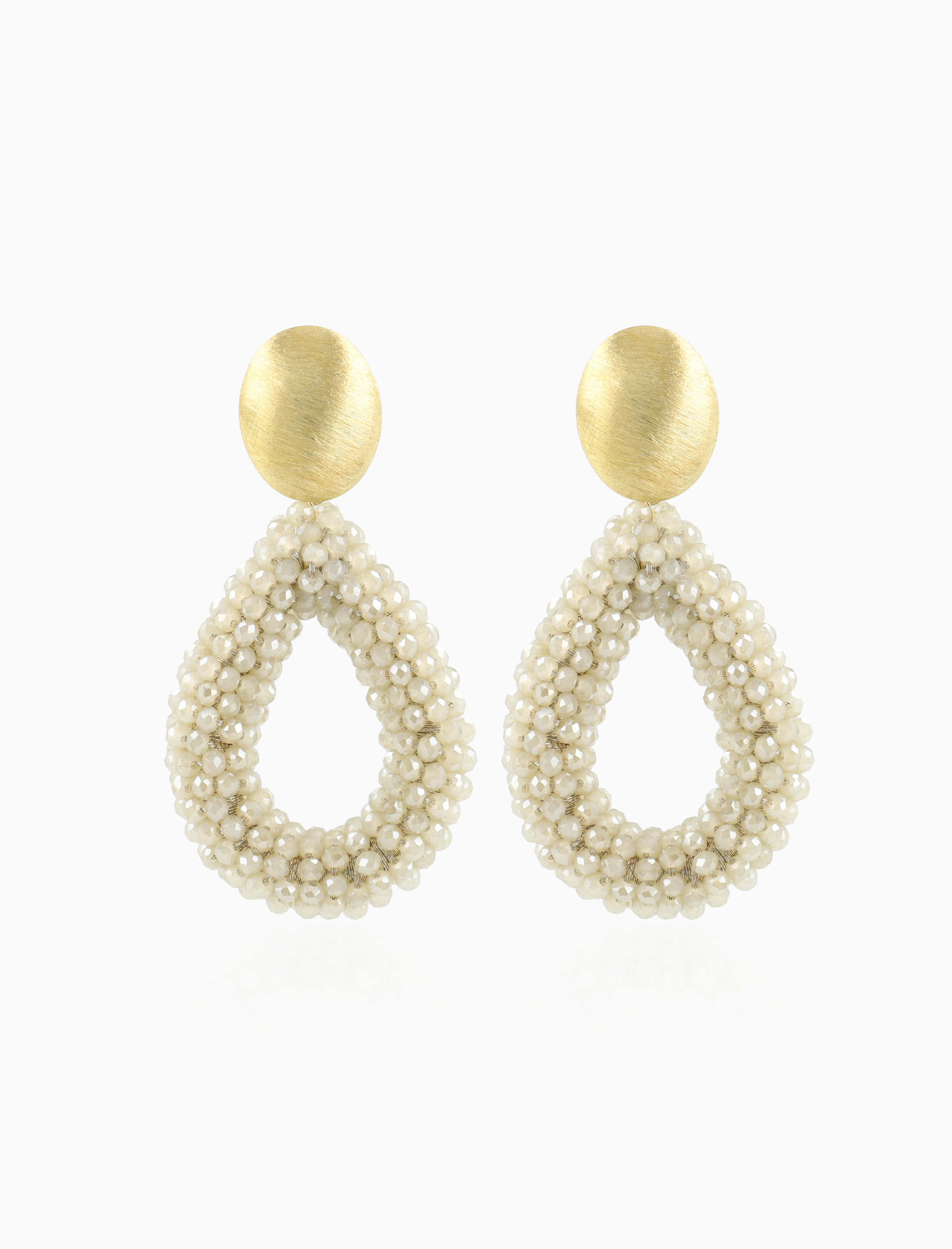 Beige Ohrringe Berry Drop L