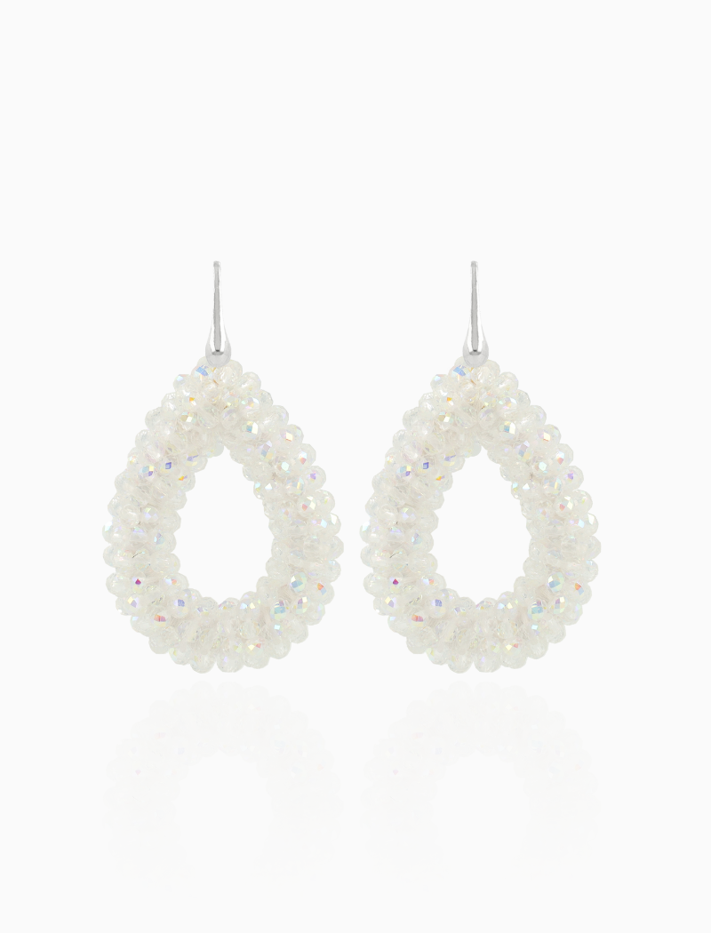 Zilverkleurige Oorbellen Drop S Berry