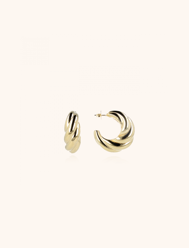 twist creole M earrings