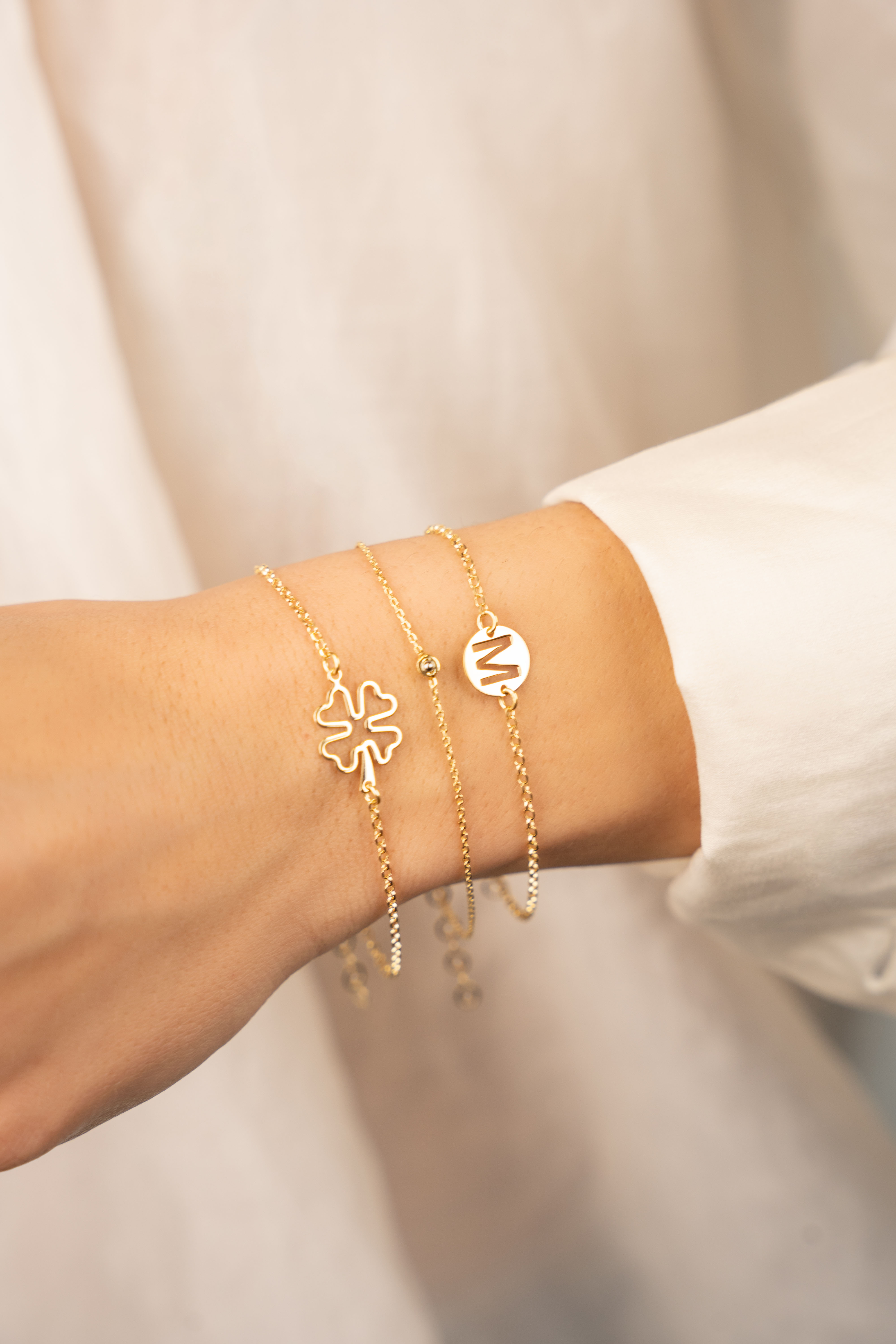 Symbol Clover Open Armband