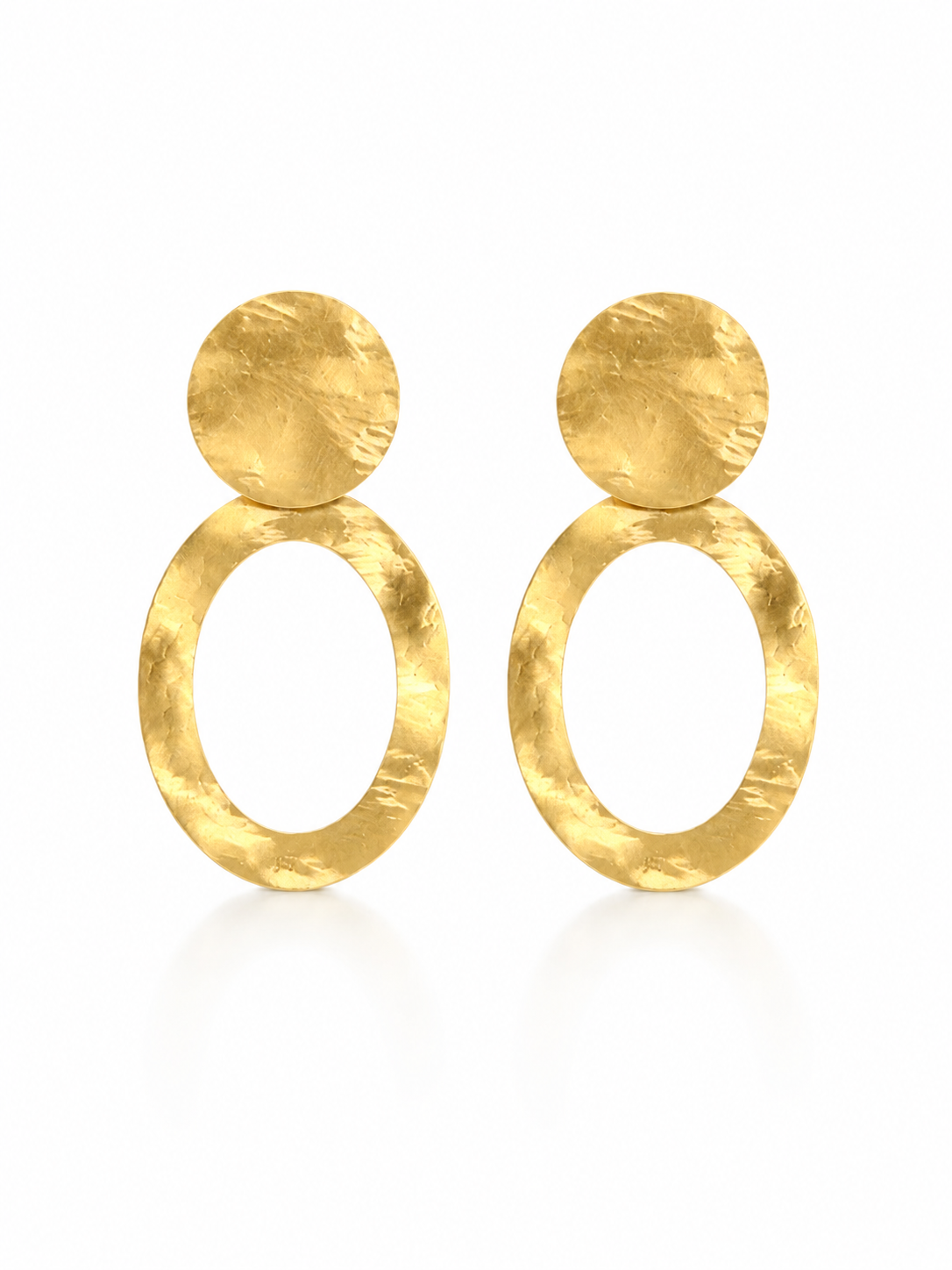brass - Gold  Oval Hammerd XL