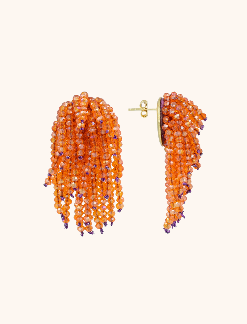 Orange Ohrringe Babette Glassberry Waterfall S  