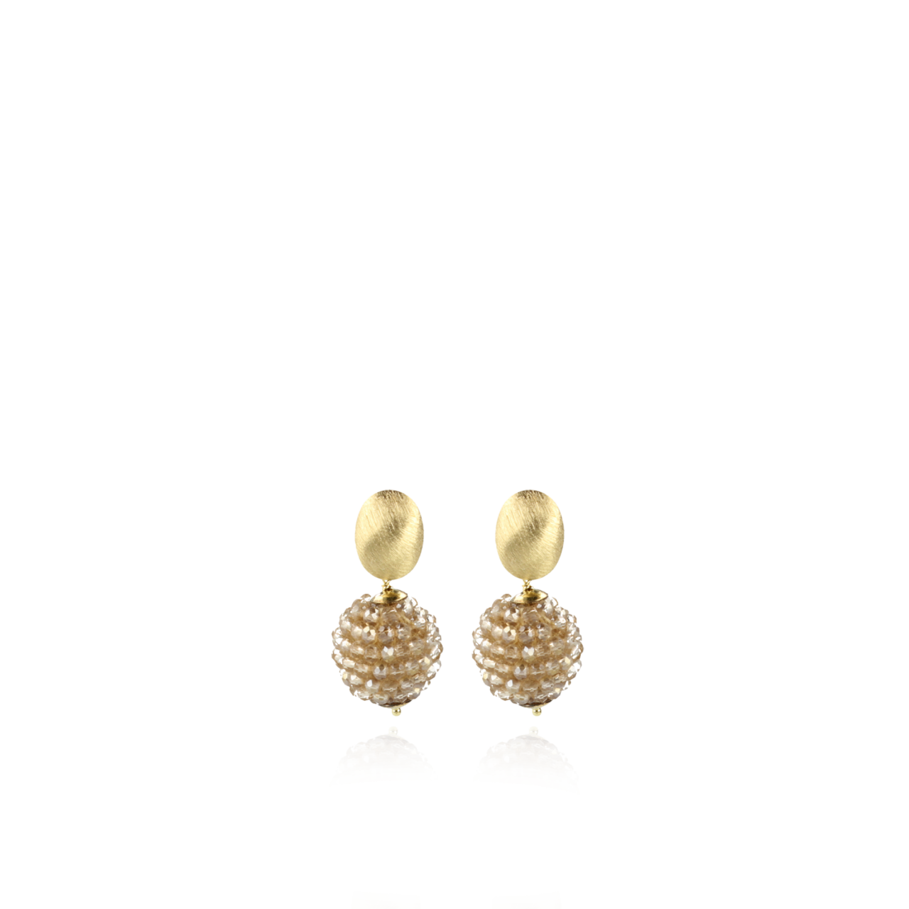 Soft Champagner-Ohrringe Globe S 