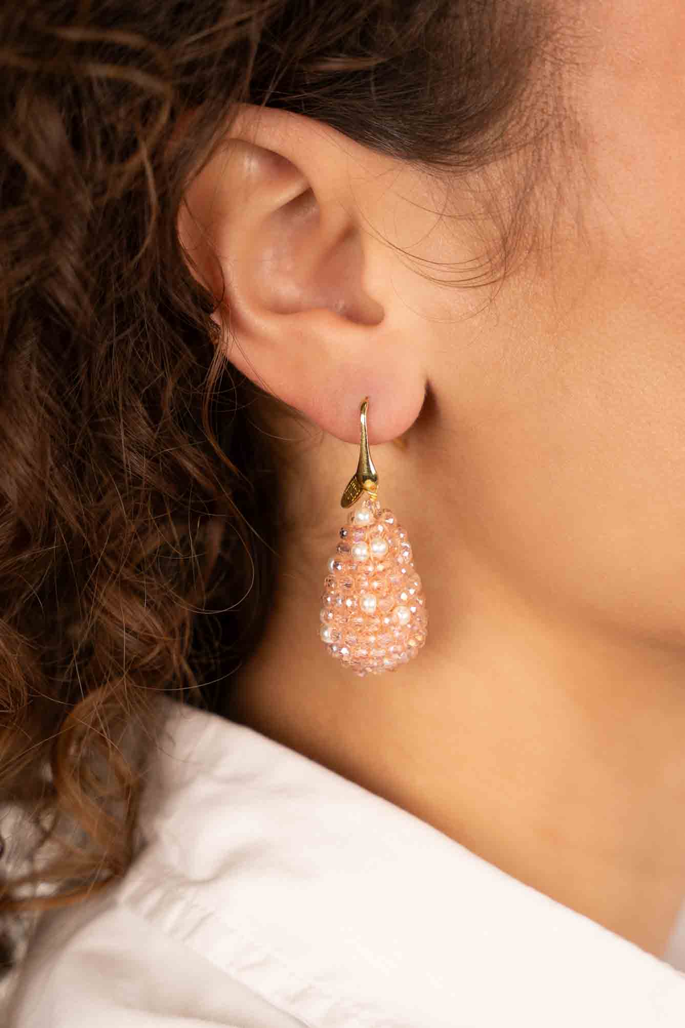 Pink Earrings Amy Cone XS Clip