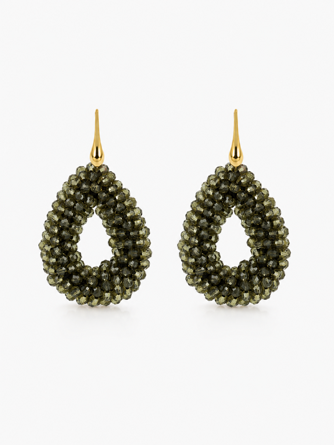 Dark Olive Earrings Berry Drop S