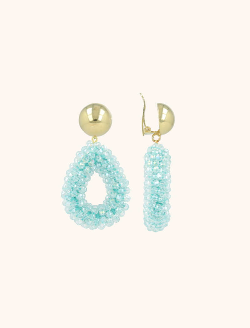 Aquamarin-Ohrringe Berry Drop S Clip