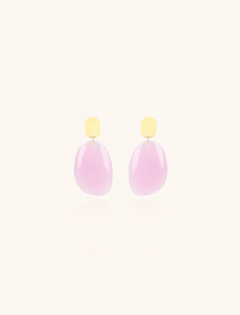 Pastel Lila Oorbellen Little Sara Assymetrisch Ovaal Slott-theme.productDescriptionPage.SEO.byTheBrand