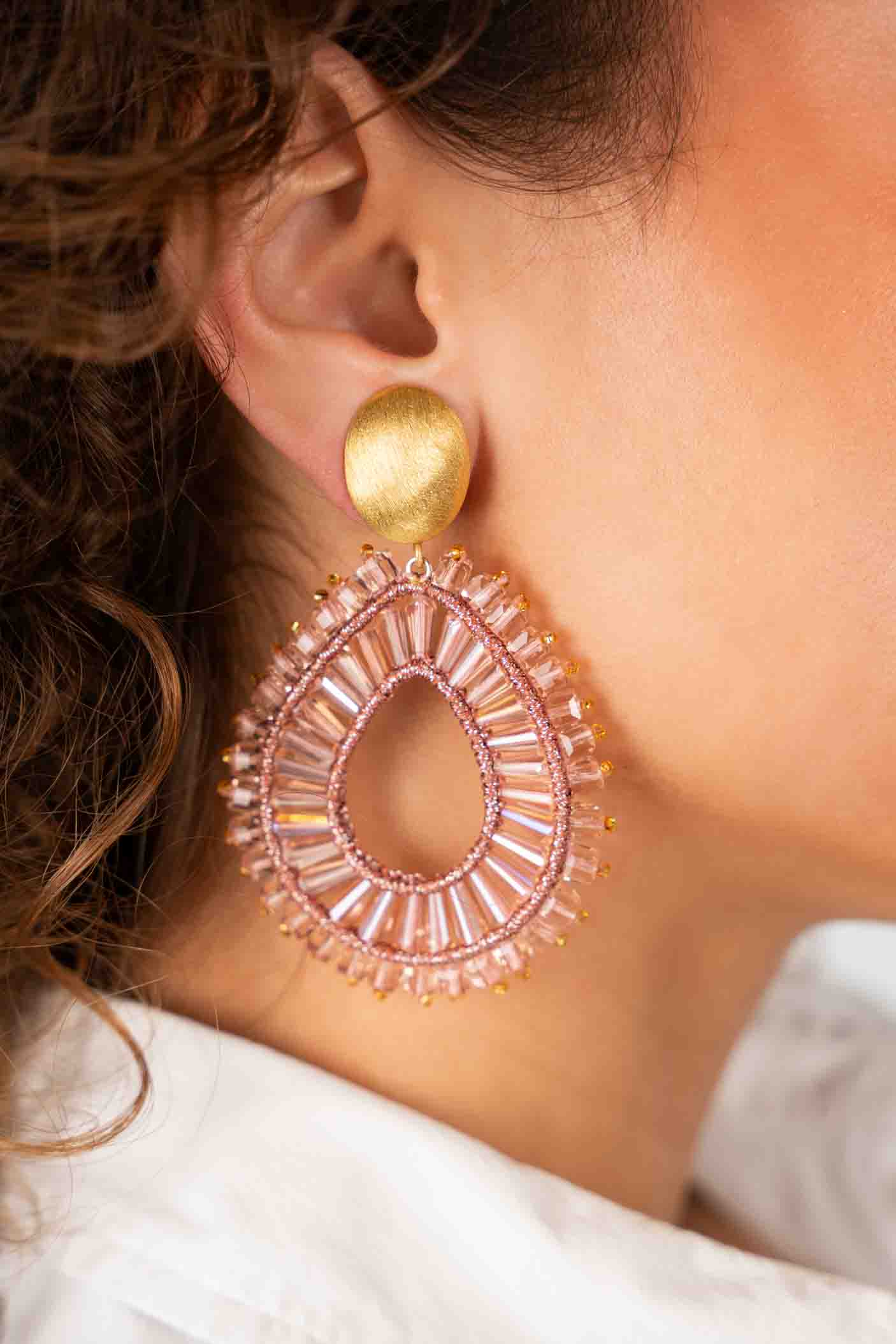 Old Pink Earrings Maureen Drop L Cliplott-theme.productDescriptionPage.SEO.byTheBrand