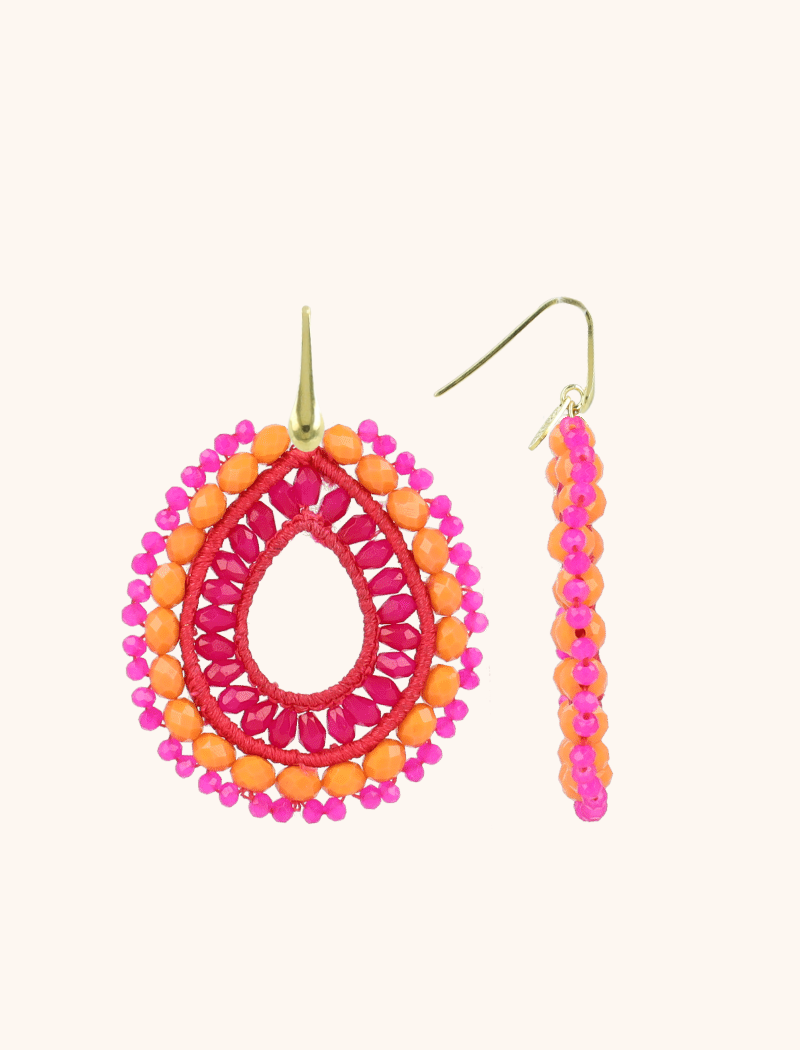 Orange Fuchsia Earrings Fox Drop Llott-theme.productDescriptionPage.SEO.byTheBrand