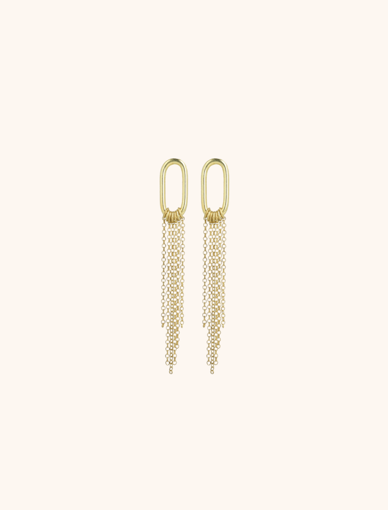 Classic Earrings Tube Chain