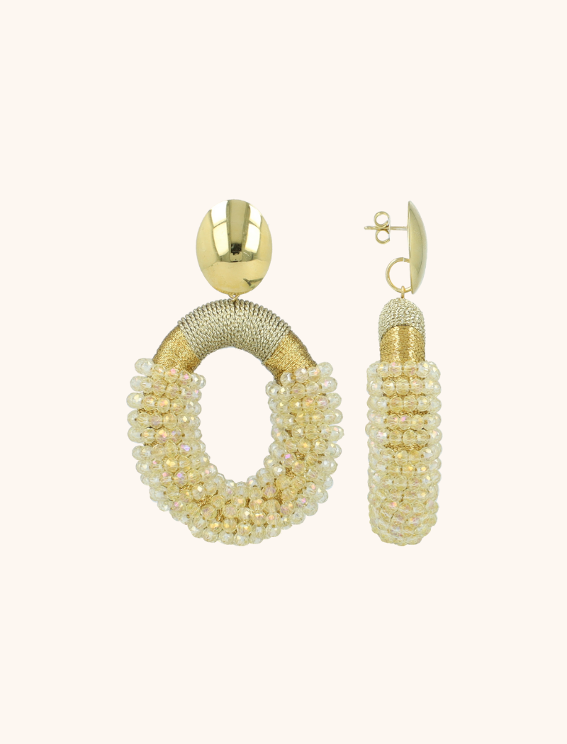 Goudkleurige Oorbellen Yara Combi Oval Llott-theme.productDescriptionPage.SEO.byTheBrand