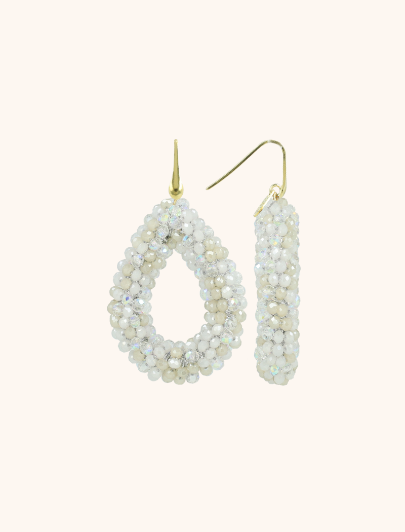 Silver Mix Oorbellen Berry Drop L