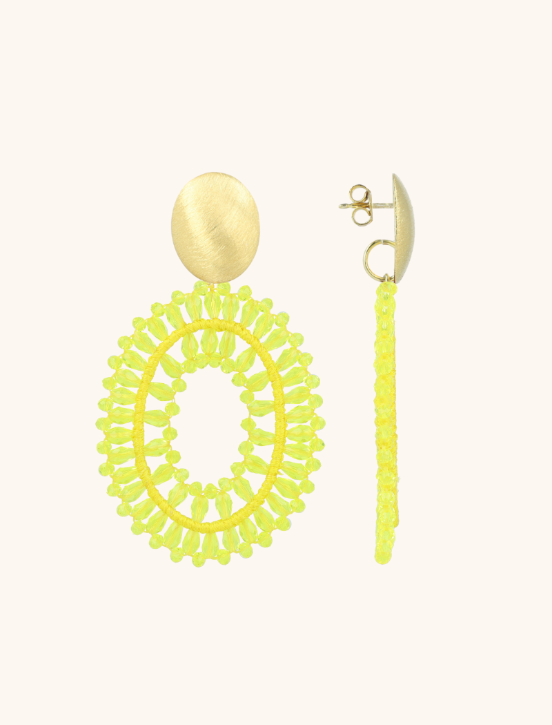 Lime oorbellen Noa ovaal Llott-theme.productDescriptionPage.SEO.byTheBrand