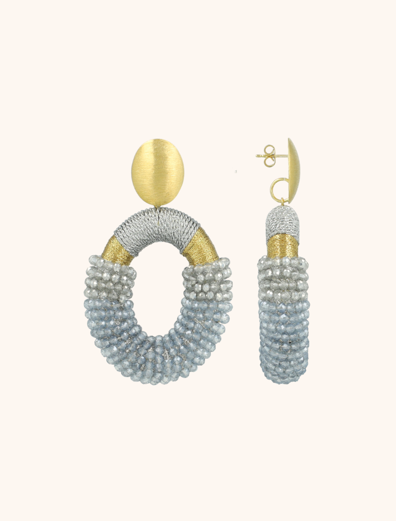 Blauwe Oorbellen Yara Combi Oval Llott-theme.productDescriptionPage.SEO.byTheBrand