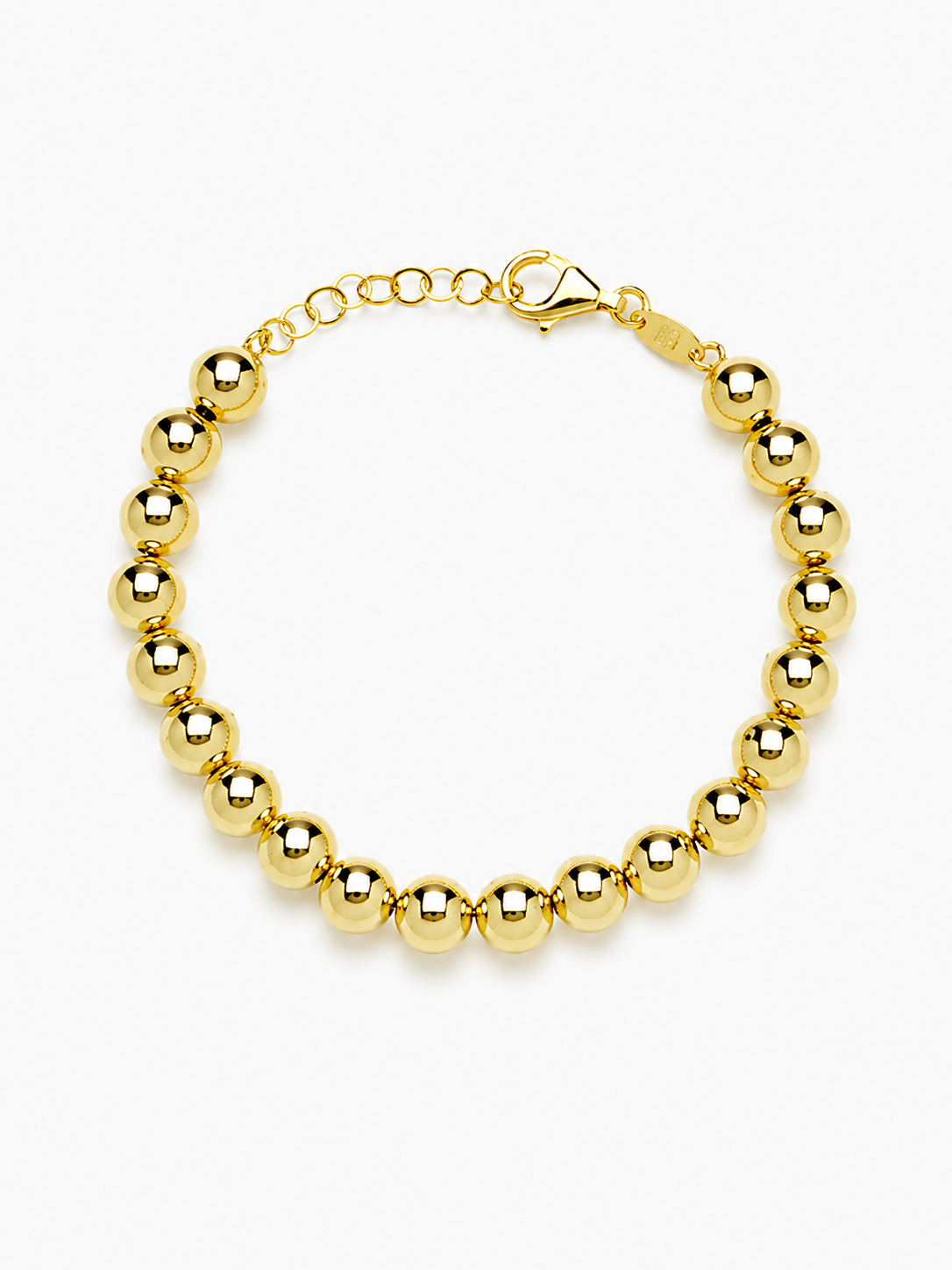 BRASS - Gold Bracelet Cannonball L Brushed