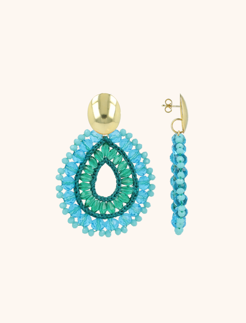 Blaue Ohrringe Vos Open Drop L Irr. Stones  lott-theme.productDescriptionPage.SEO.byTheBrand