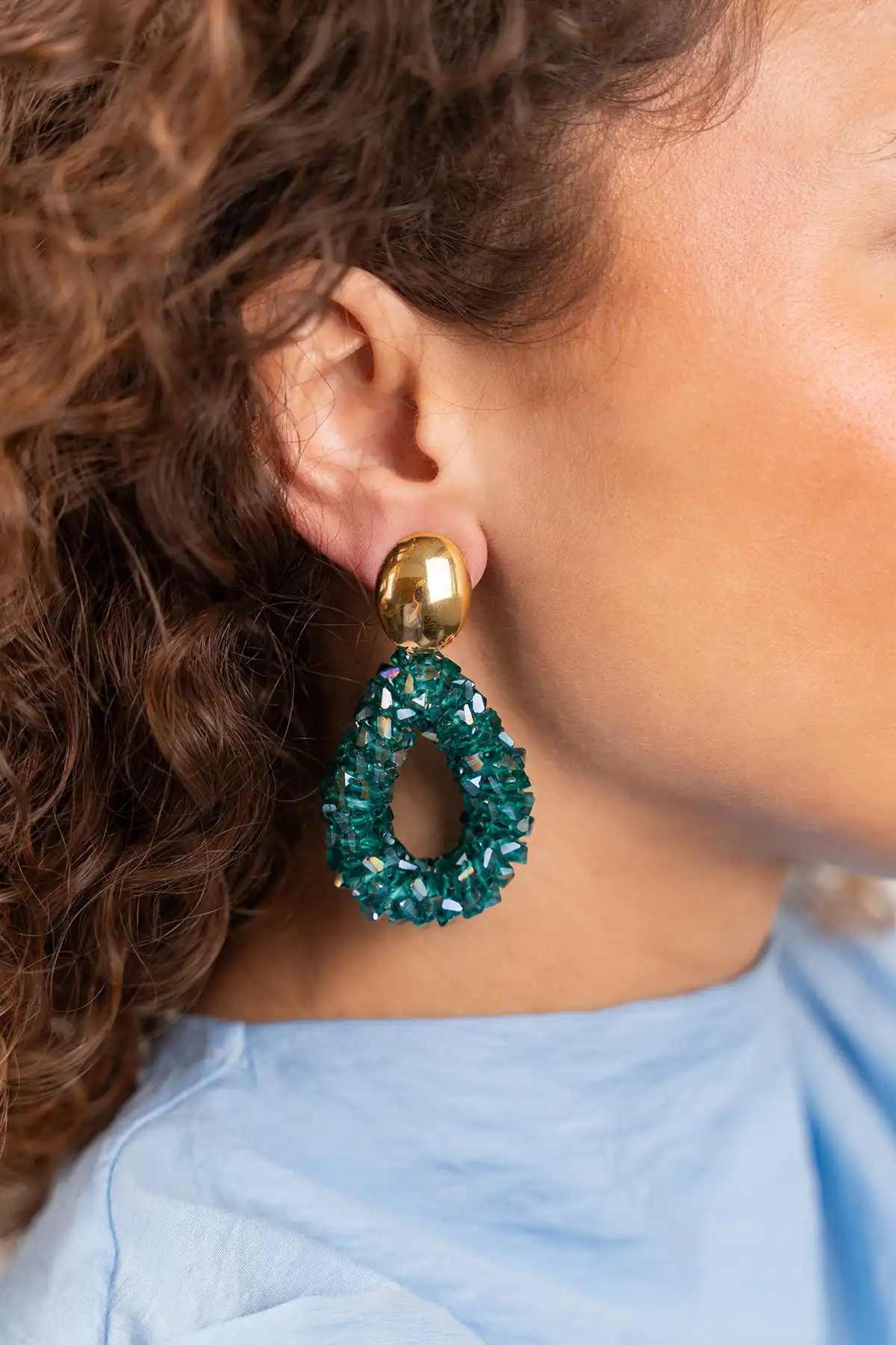 Groene Oorbellen Marieke Drop L Rawlott-theme.productDescriptionPage.SEO.byTheBrand