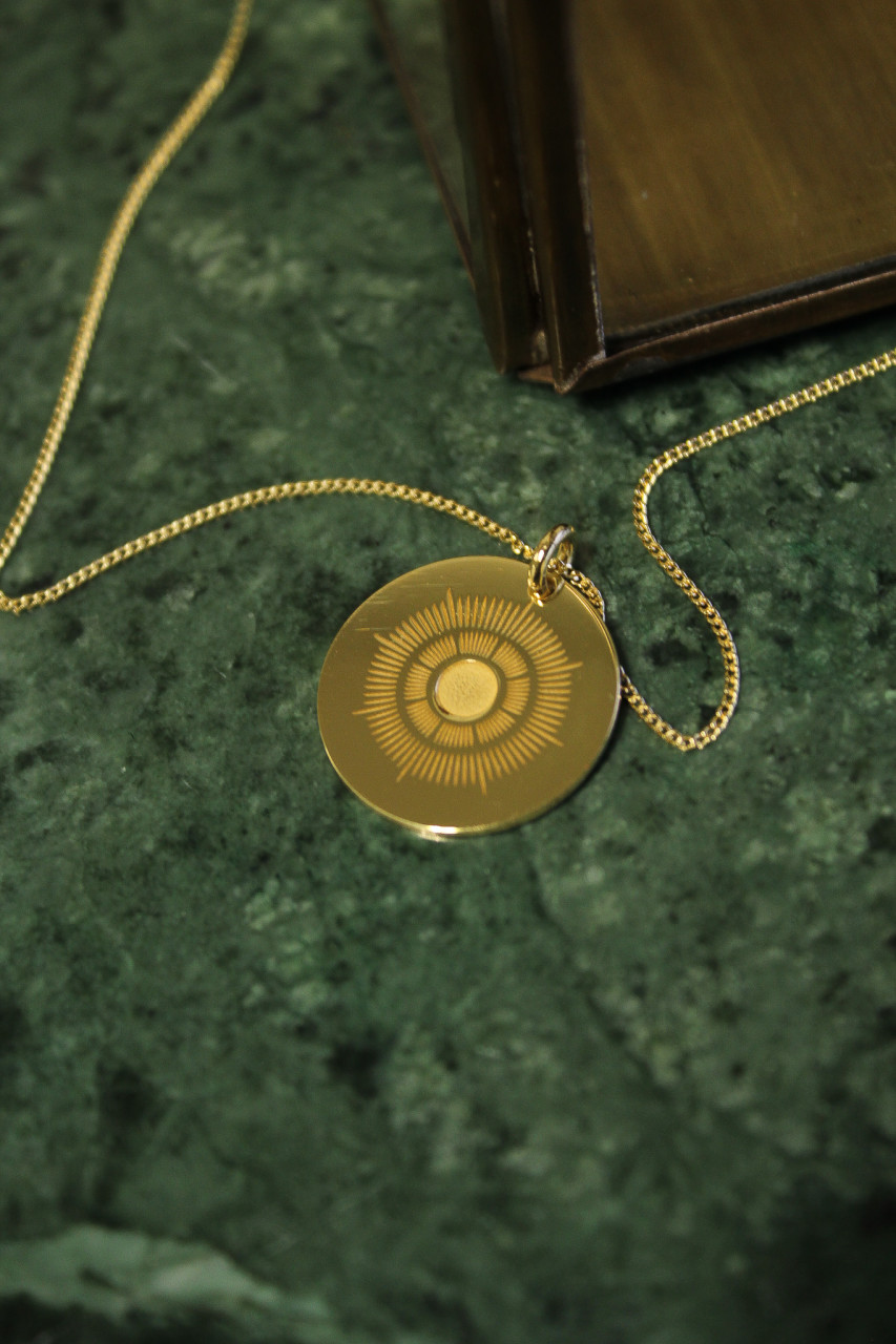Compass Necklace Spirit Coin