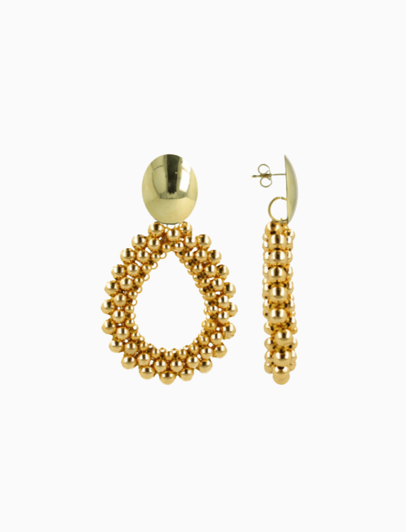 Goudkleurige Oorbellen Nouk Druppel Deluxe M