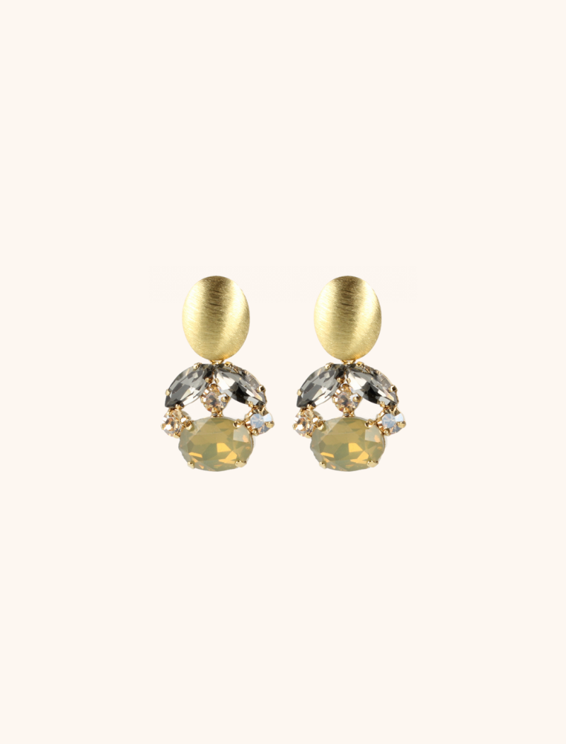 Strass Earrings Claire Sand