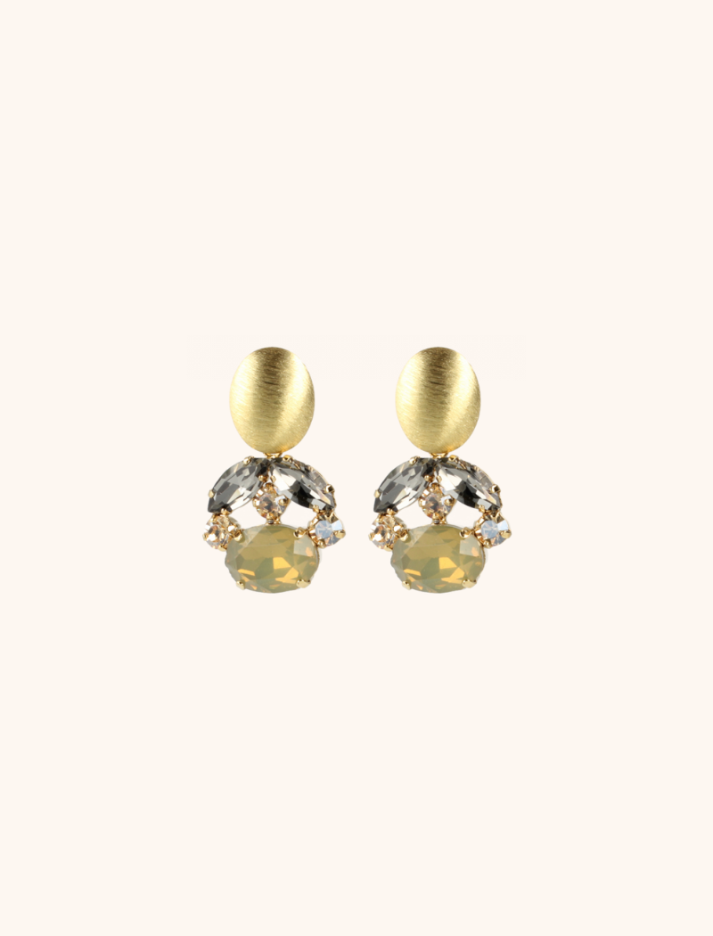 18kt Gold Plated Snake Connector Chain Stud Earrings | Claire's US
