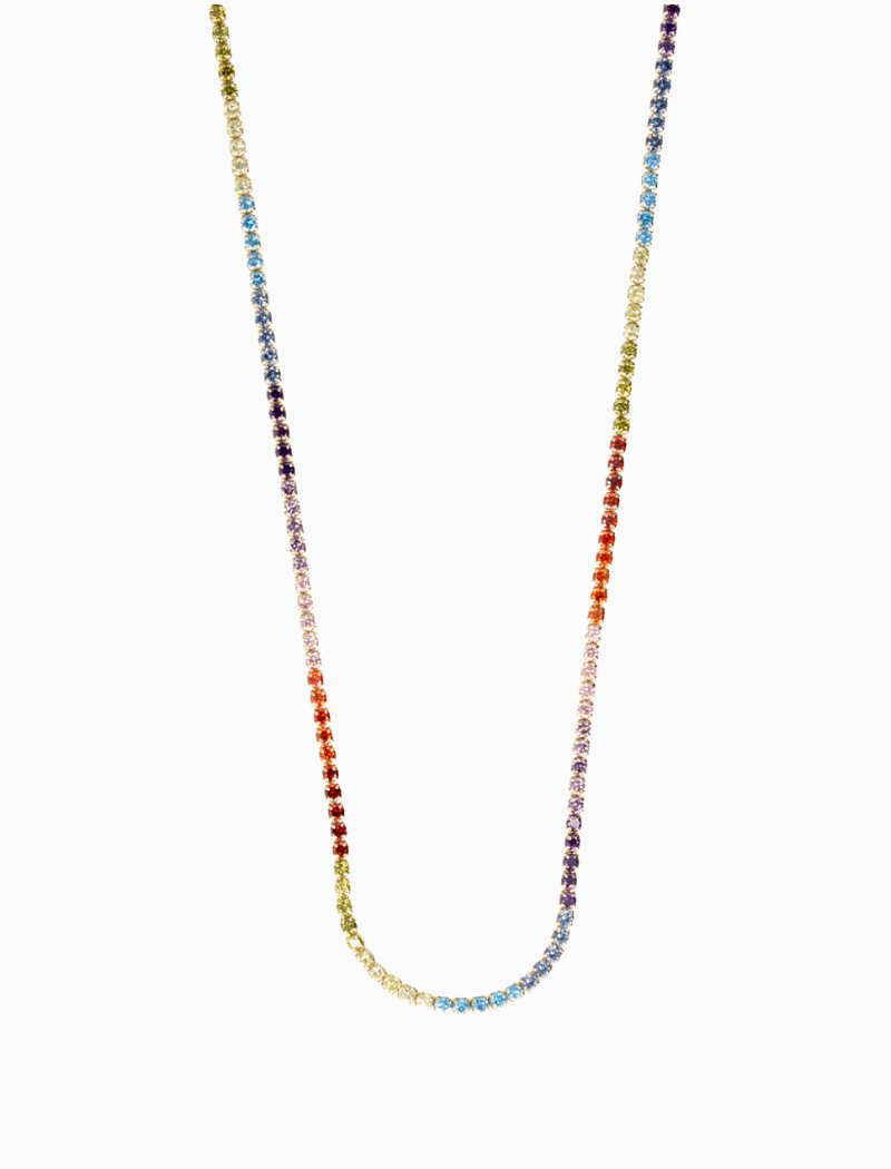 Regenboog Tennis Ketting