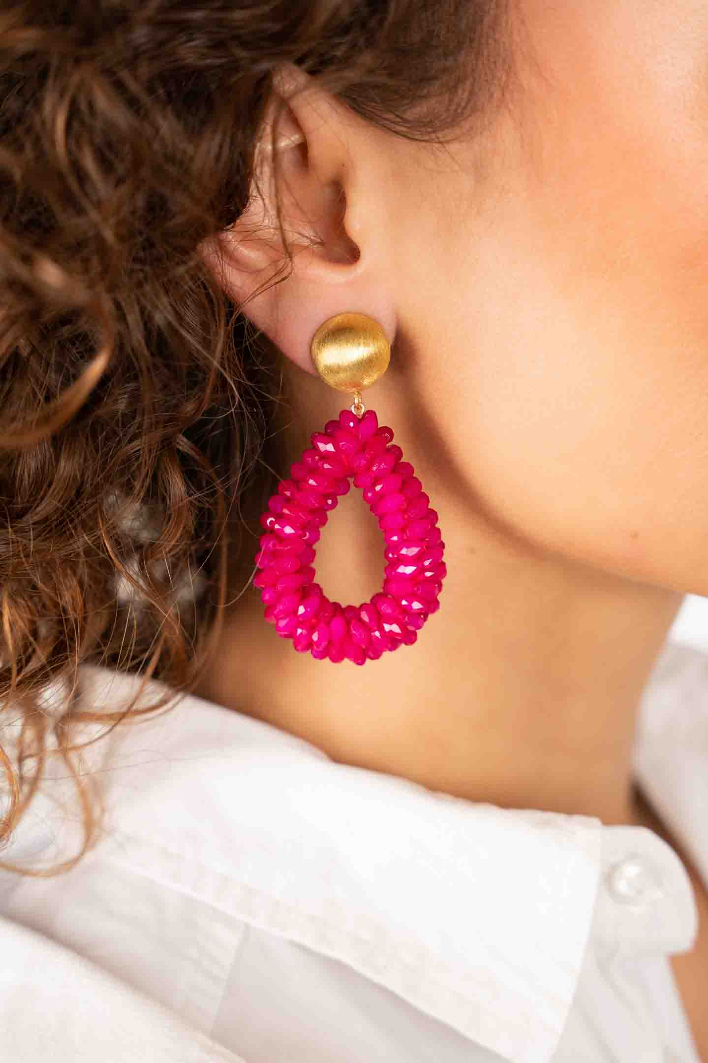 Fuchsia Oorbellen Anne Druppel L Marquis Cliplott-theme.productDescriptionPage.SEO.byTheBrand