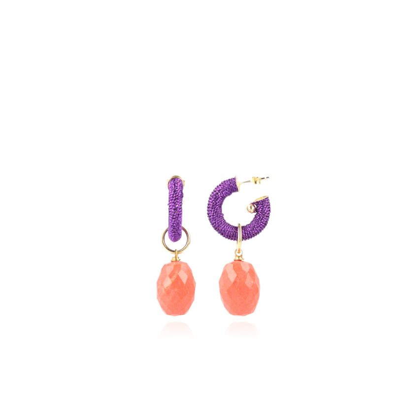 Paarse Oorbellen Gaia Creool XS Koraallott-theme.productDescriptionPage.SEO.byTheBrand