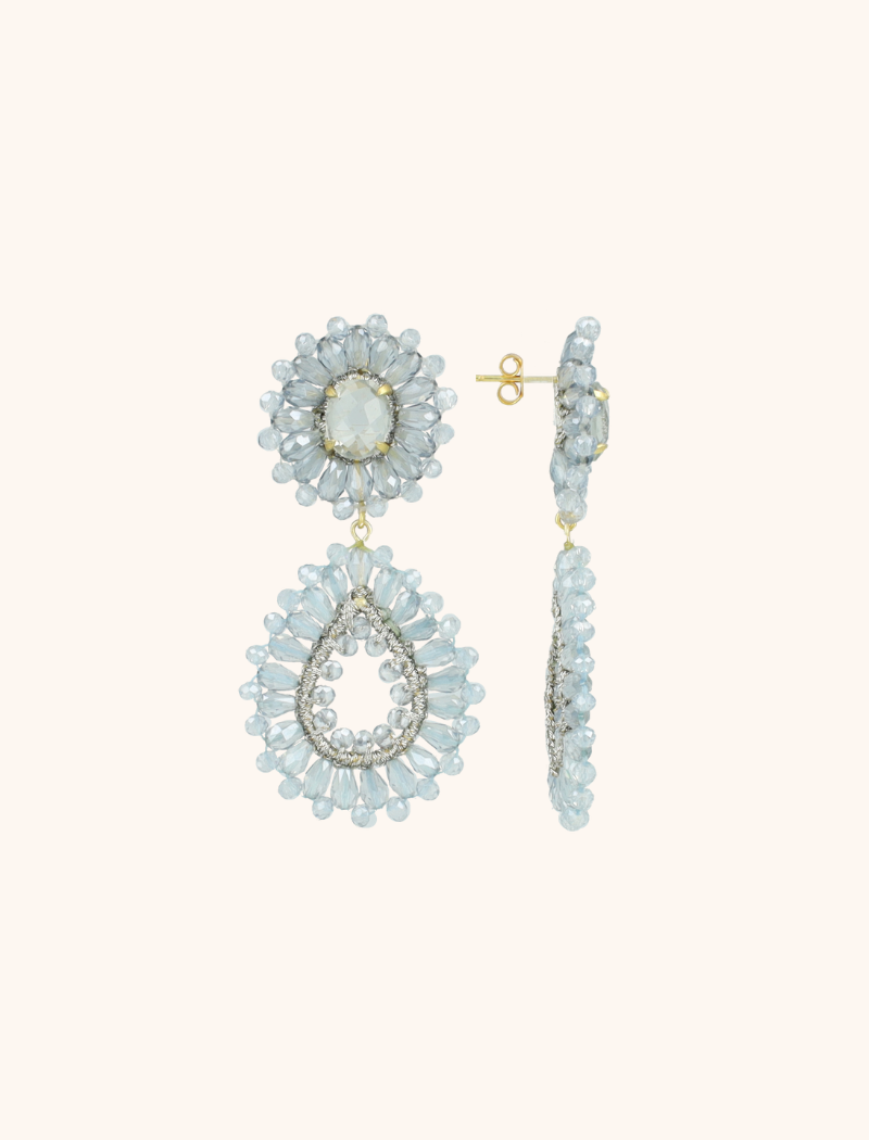 Blauwe Oorbellen Apollo Double Drop S/Mlott-theme.productDescriptionPage.SEO.byTheBrand
