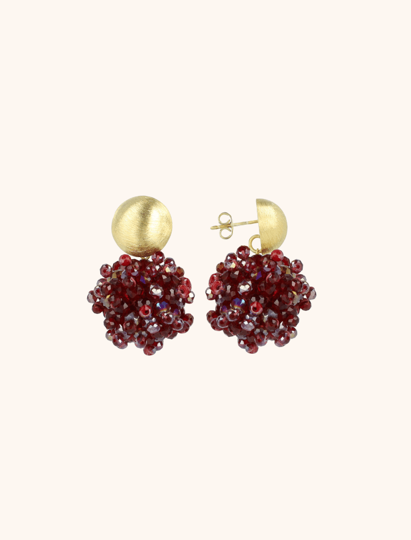Metallic Bordeaux Mixed Oorbellen Jacky Double Stones Globe Slott-theme.productDescriptionPage.SEO.byTheBrand