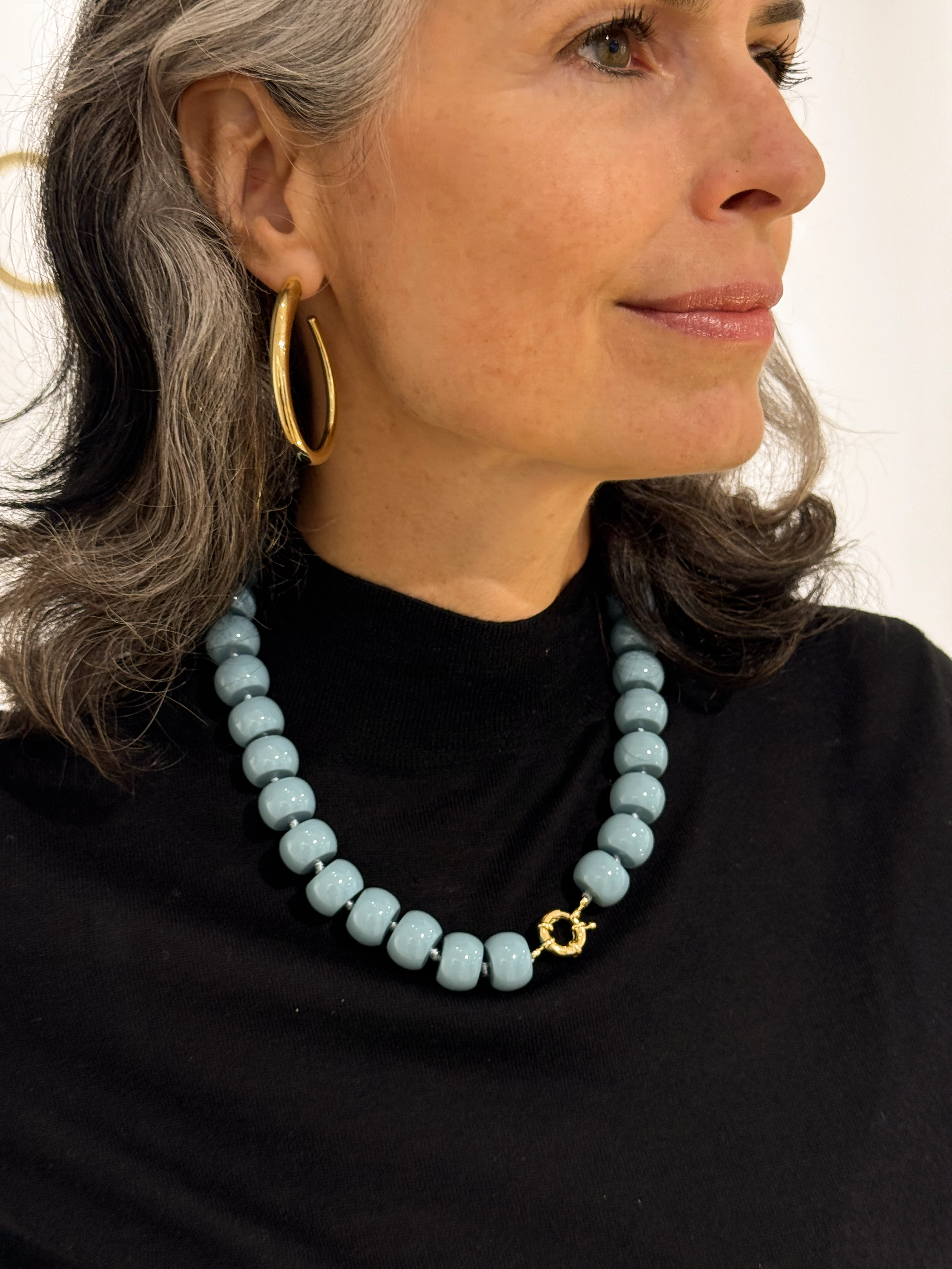 Blauwe Ketting met Rondel Steentjeslott-theme.productDescriptionPage.SEO.byTheBrand