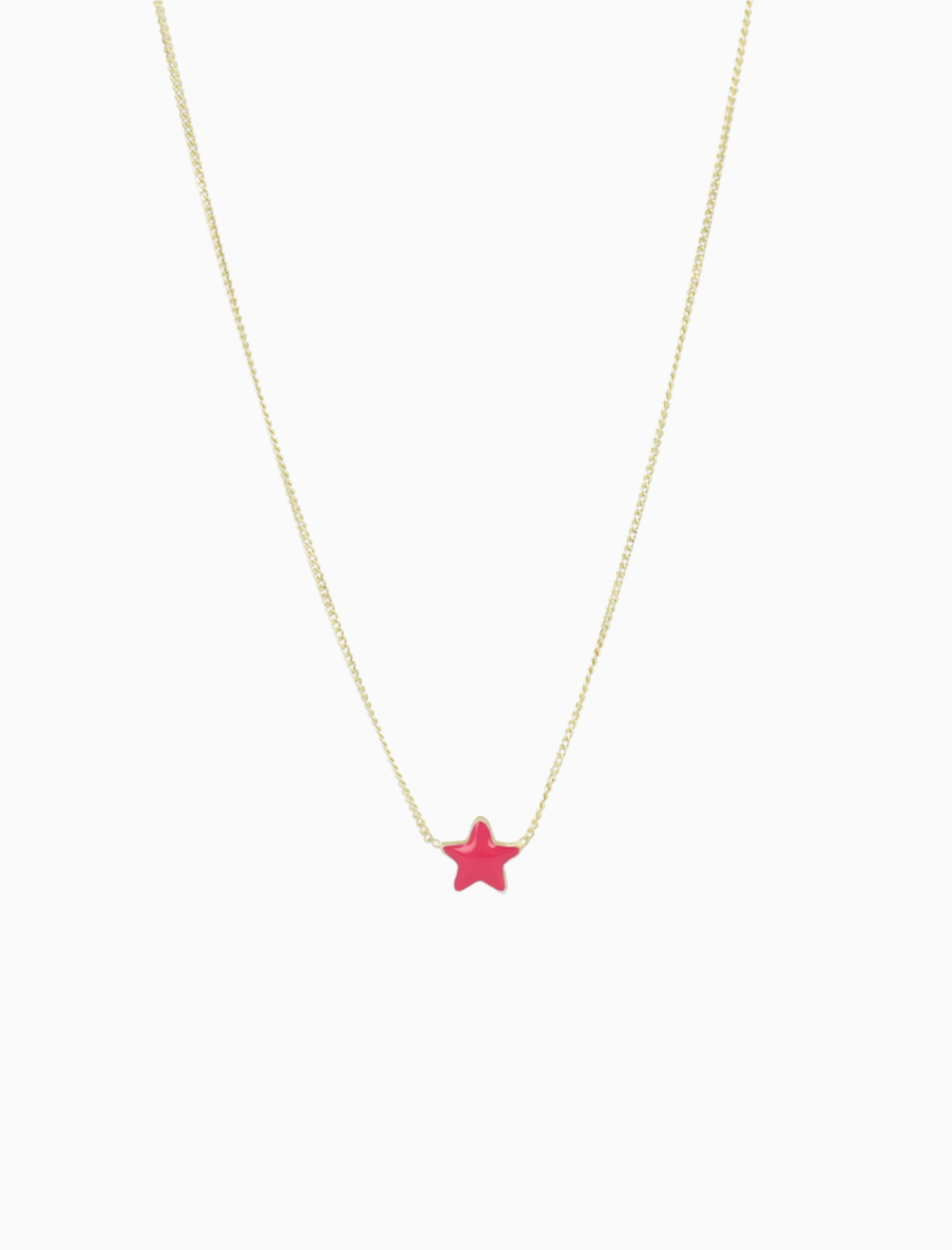 Symbool ketting ster fuchsia