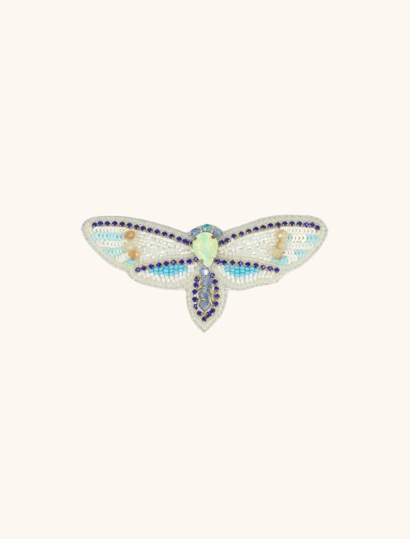Broche Dragonfly L - Crystal Blue 