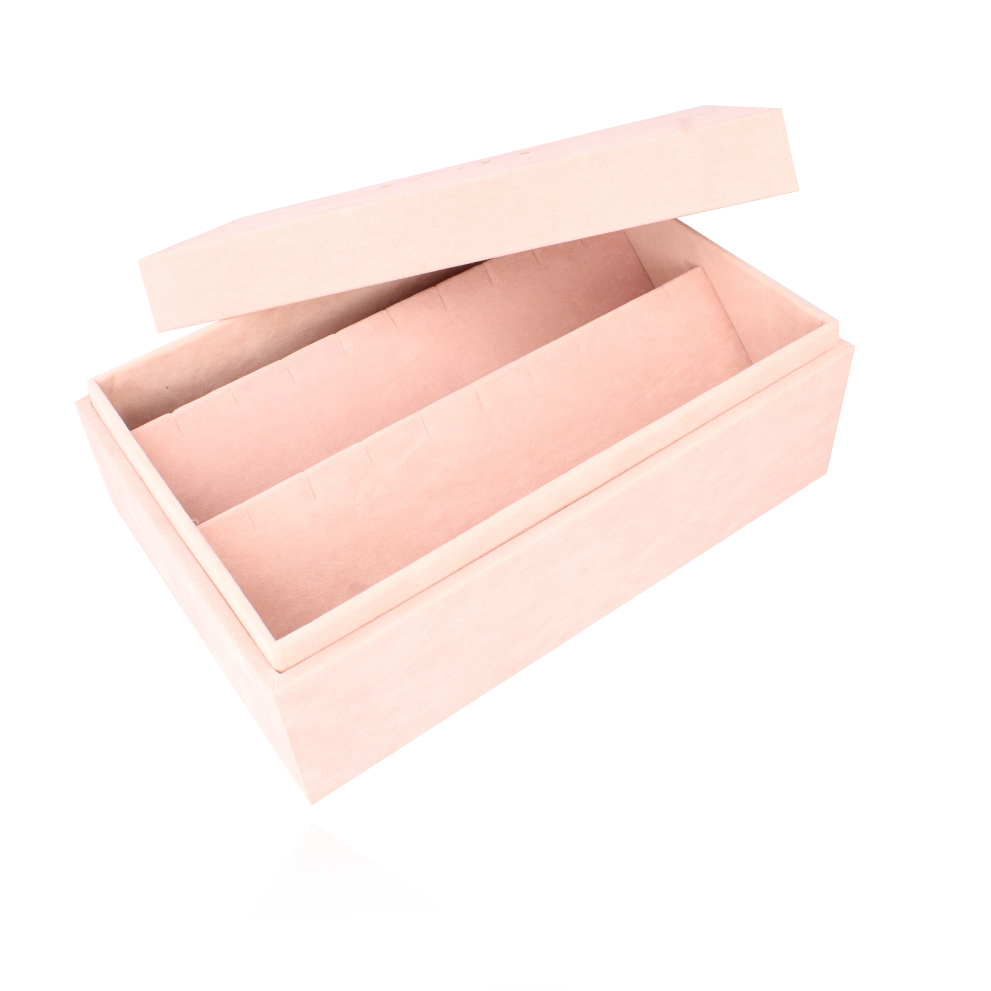 Pink velvet jewelry box 9 Pair - M