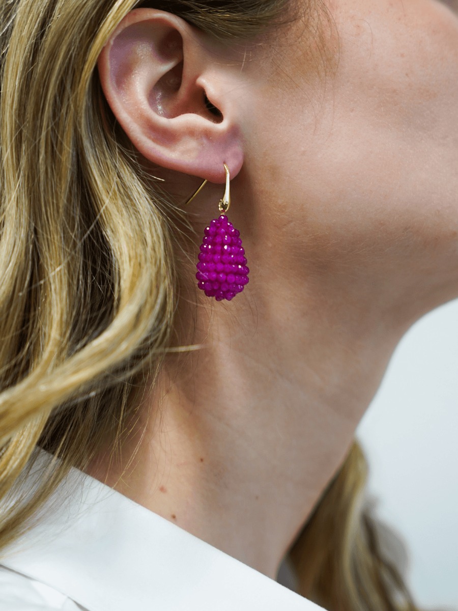 Fuchsia Earrings Amy Glassberry Cone XS