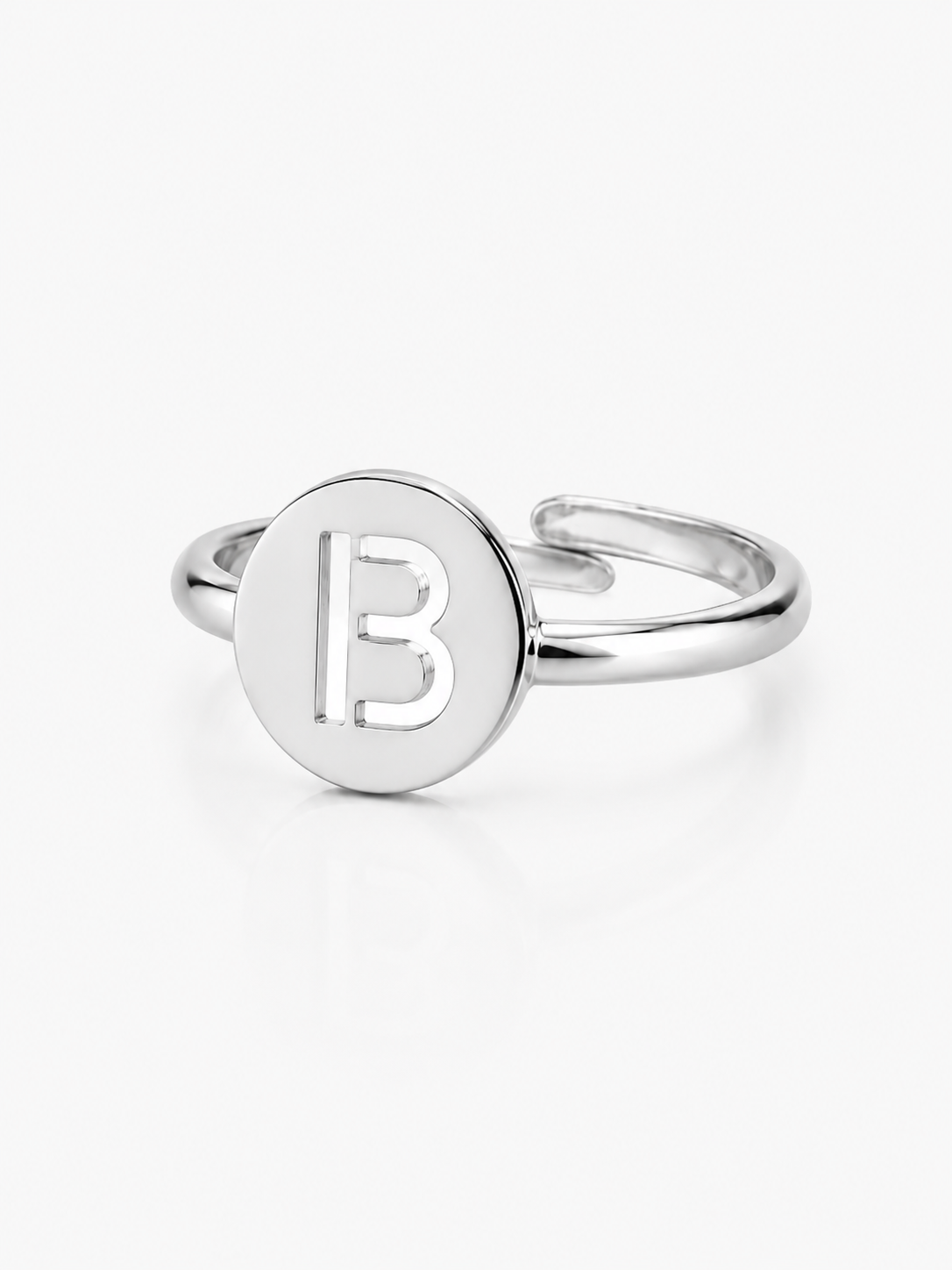 Zilveren ring Initial Small