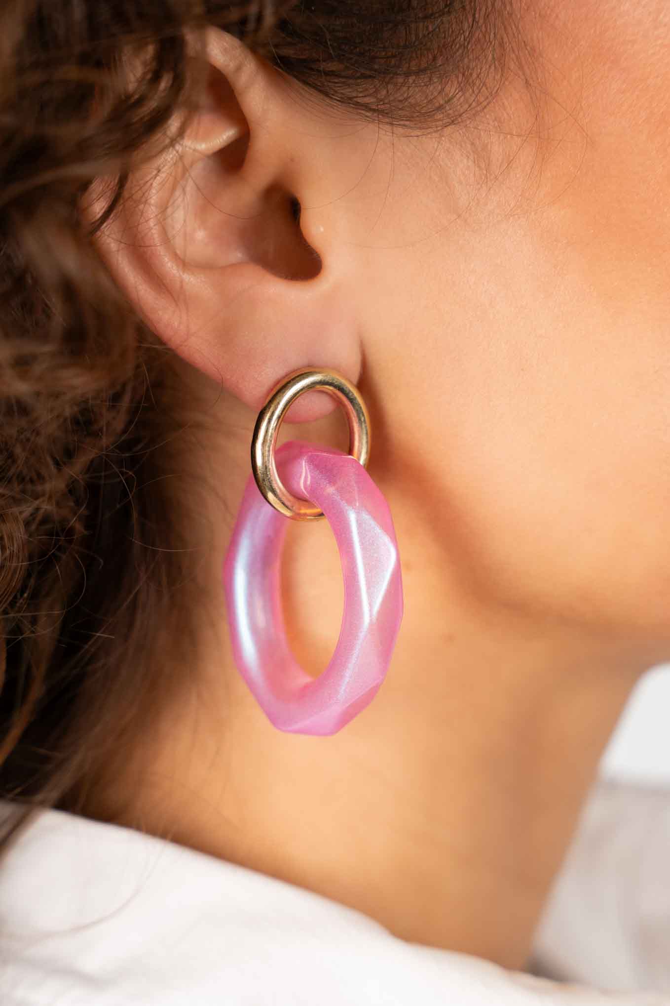 Pink Holo Earrings Debby Oval Llott-theme.productDescriptionPage.SEO.byTheBrand