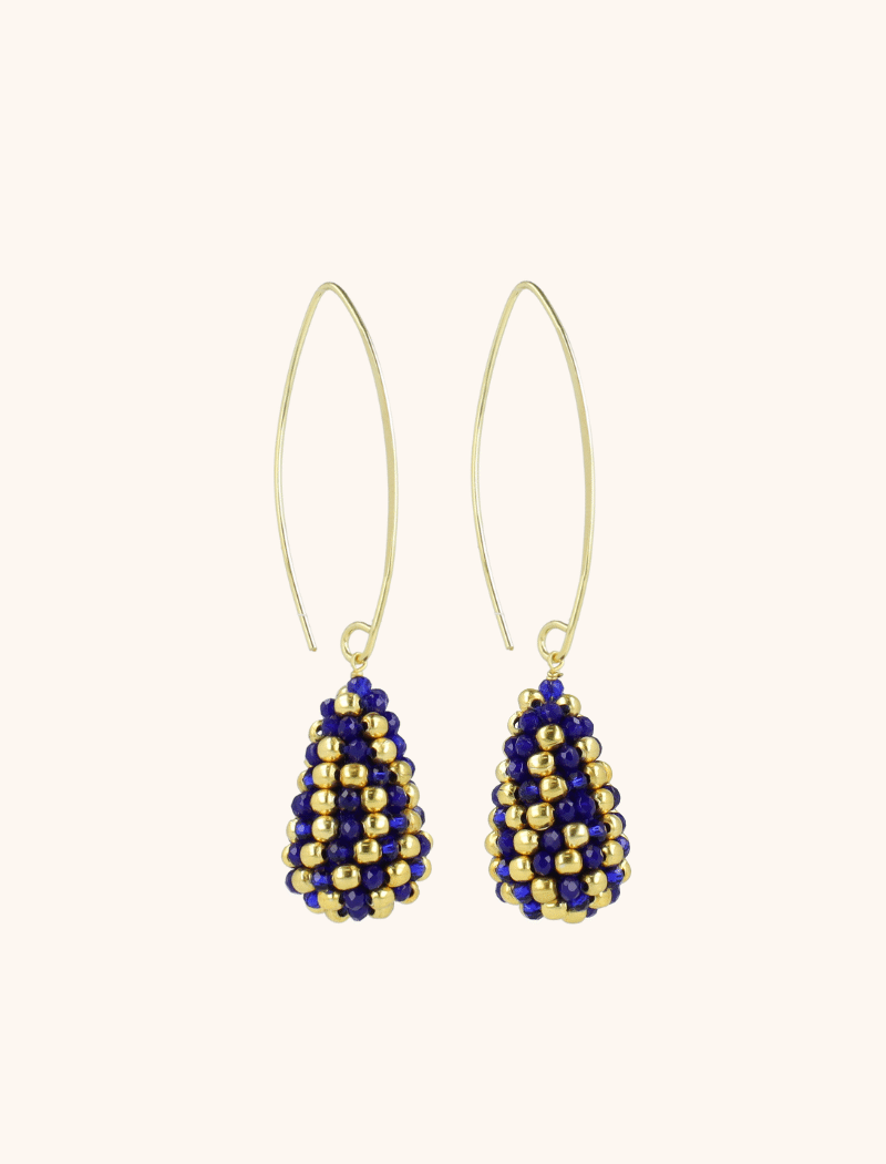 Royal Blauwe oorbellen Amy Cone Slott-theme.productDescriptionPage.SEO.byTheBrand