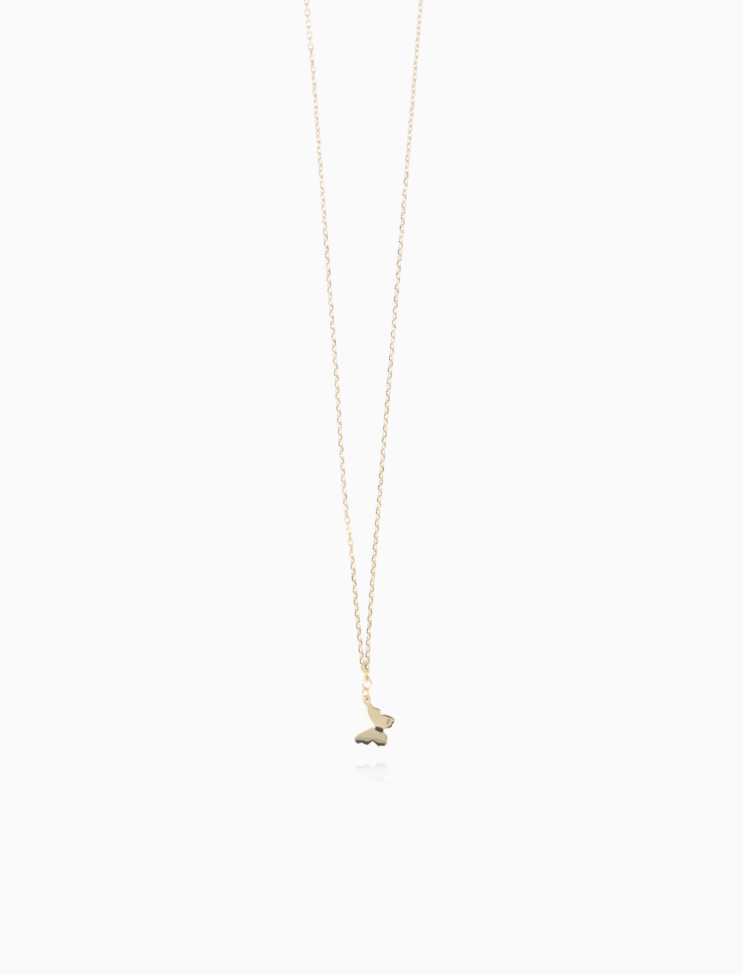 9 Karaat Ketting Vlinder