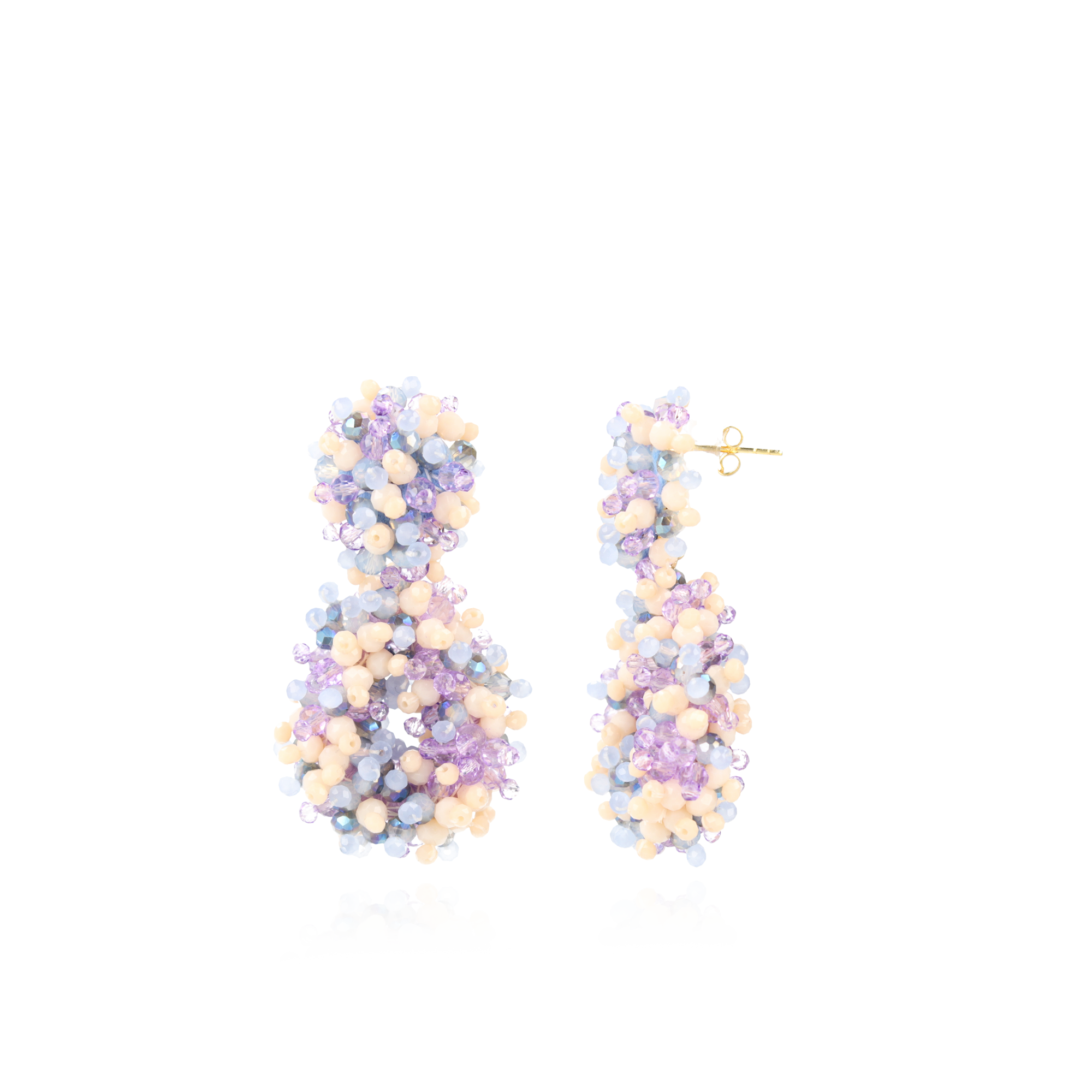 Mixed Purple Earrings Neva Glassberry Drop S