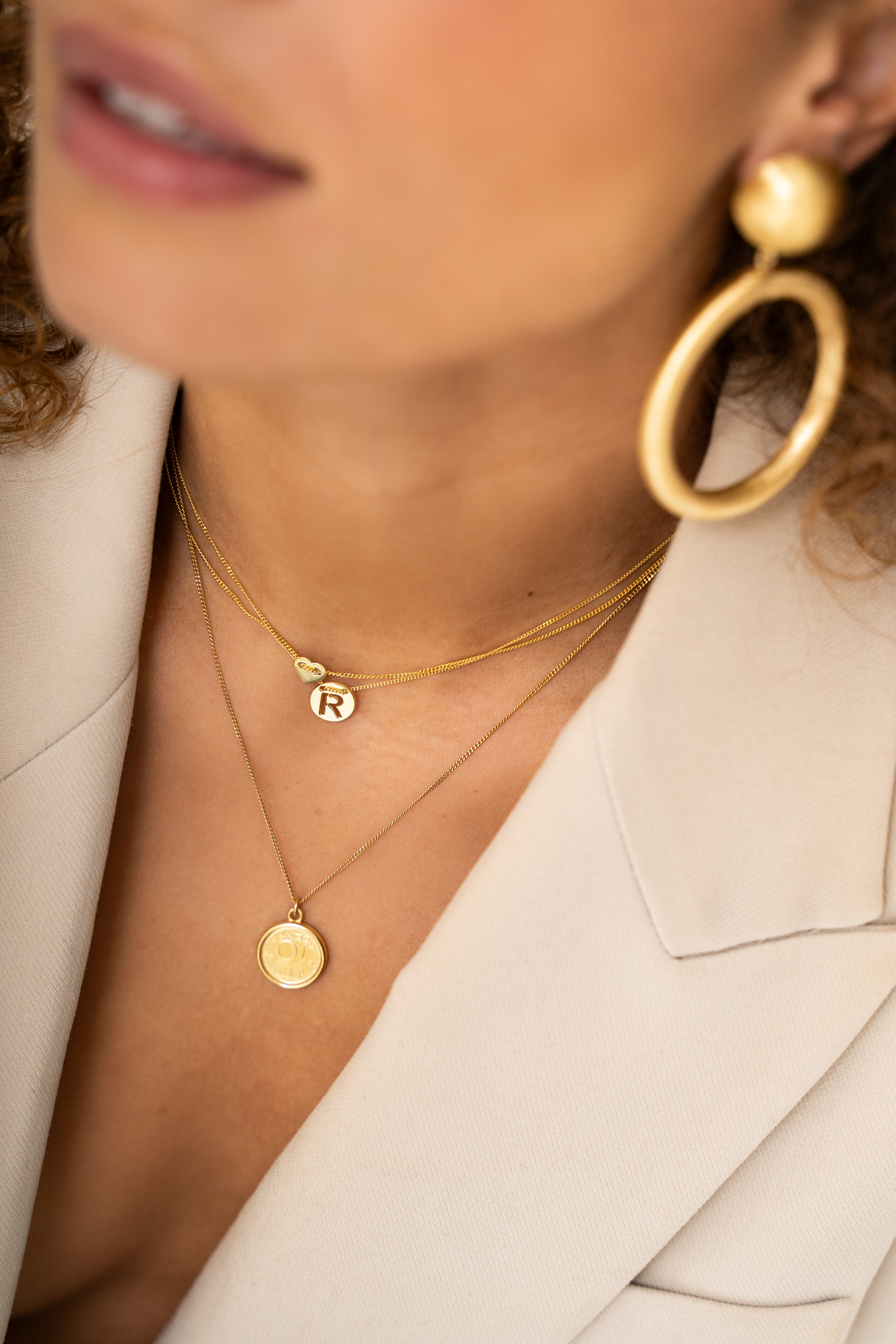 Symbool ketting pendant 10 cent