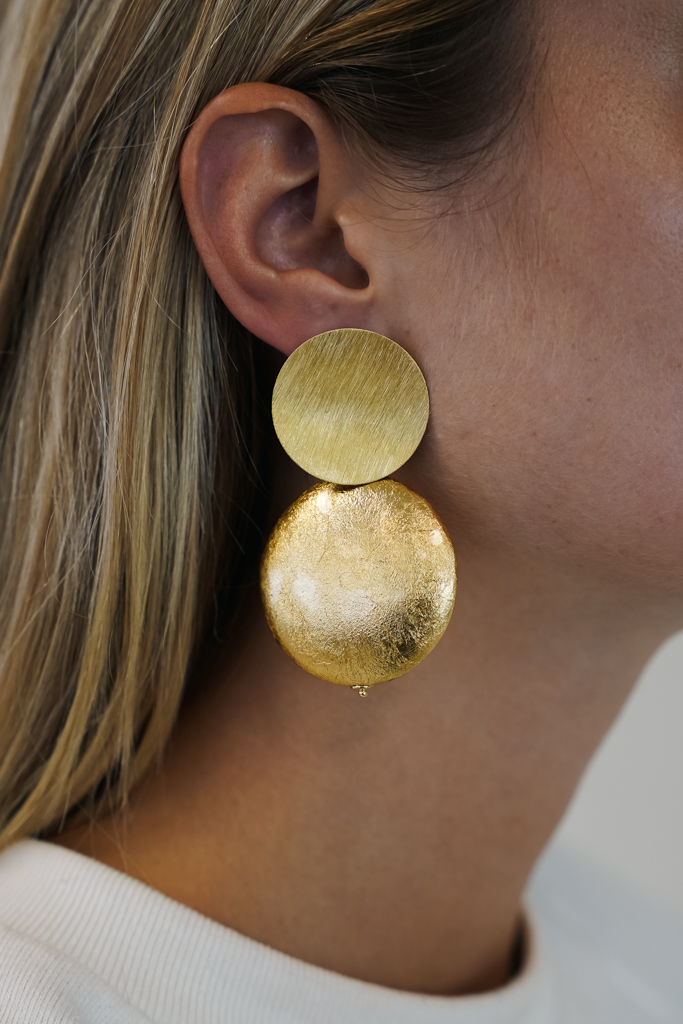 Wooden Earrings Round XL