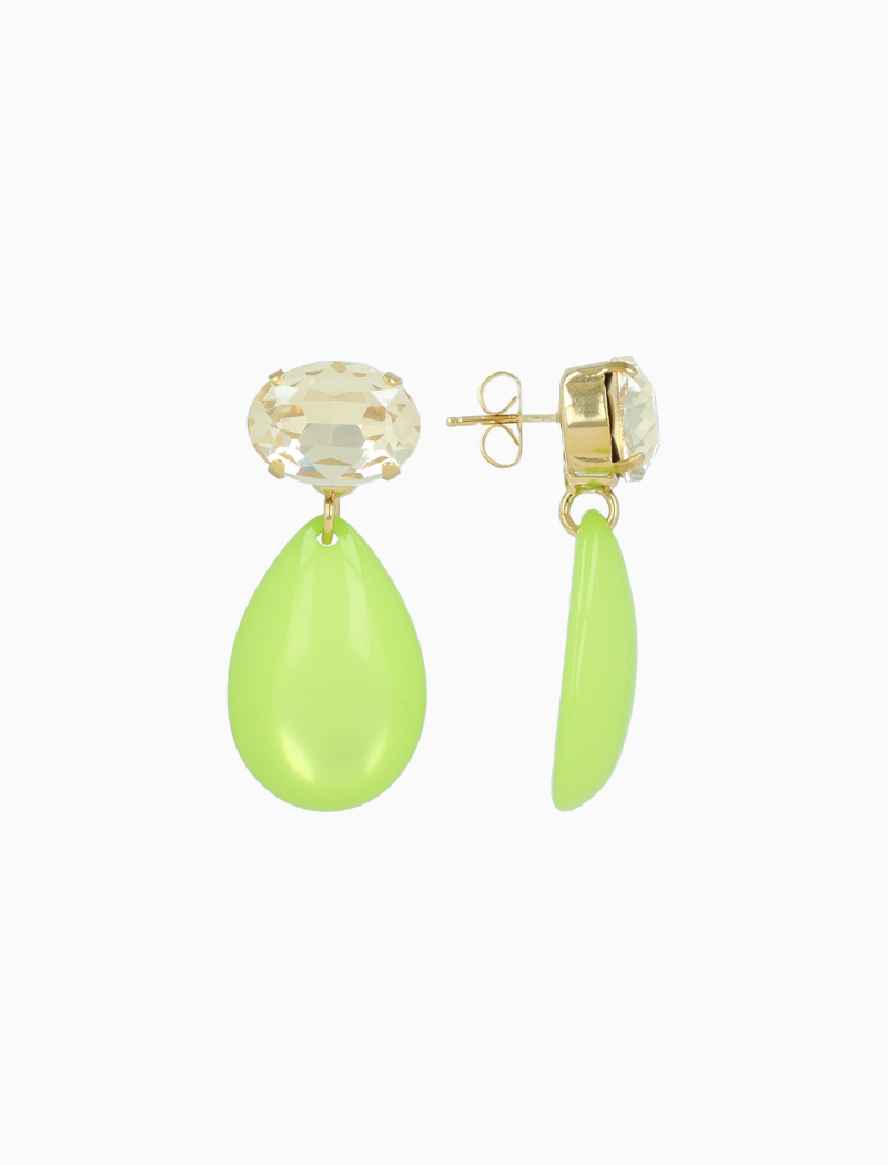 Lime drop earrings Bliss S