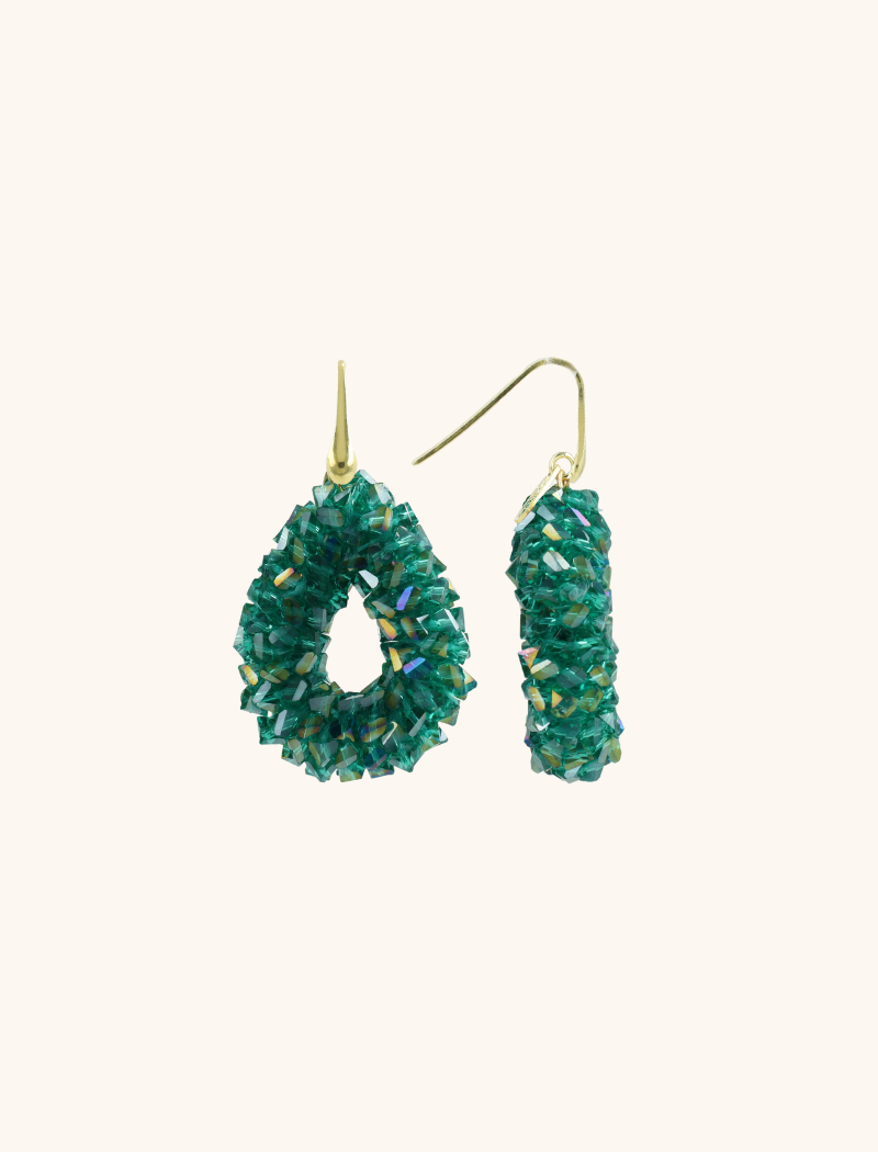Emerald Earrings Marieke Drop S Raw