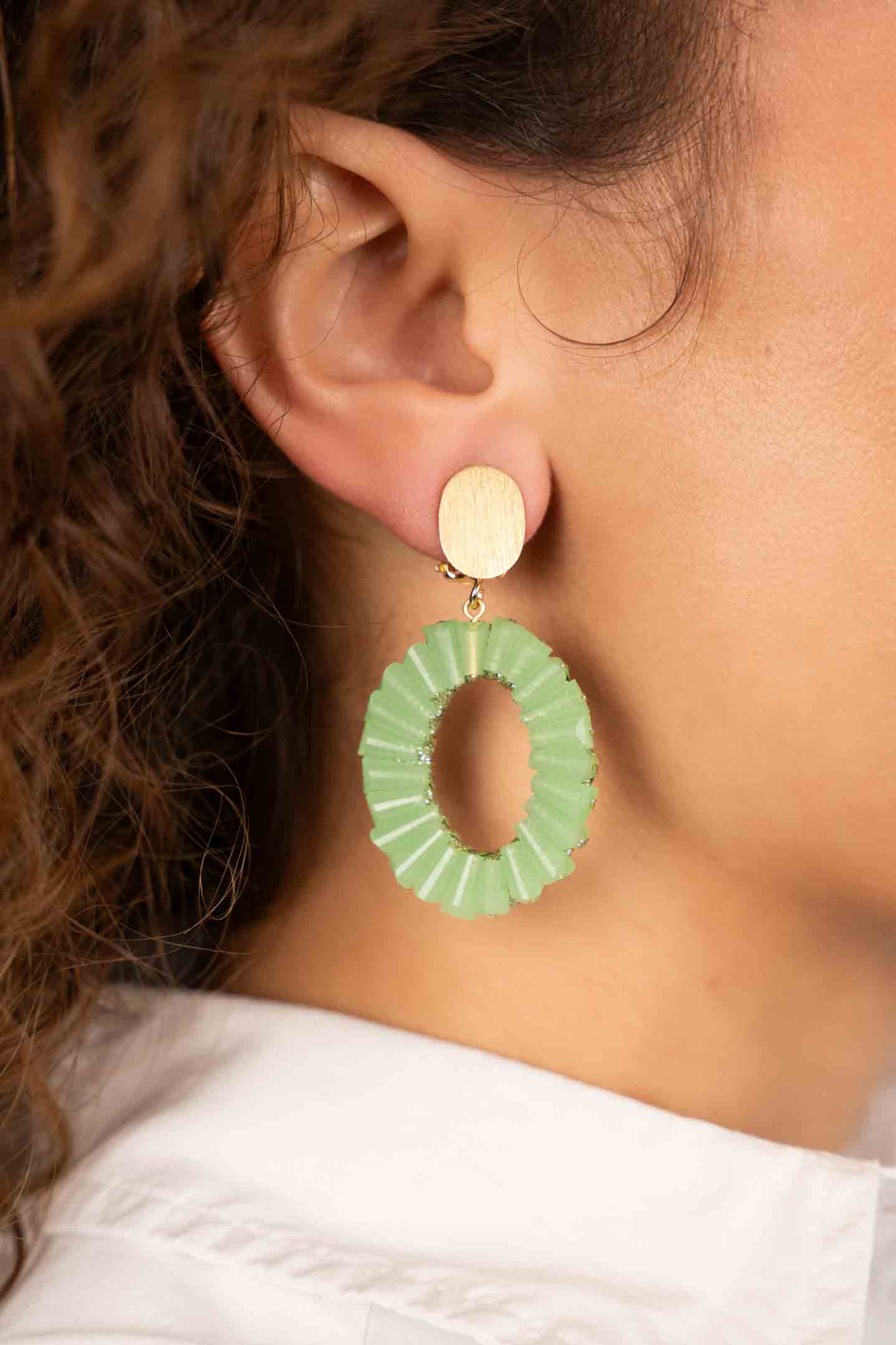 Lime Oorbellen Danee Ovaal Tube Cliplott-theme.productDescriptionPage.SEO.byTheBrand